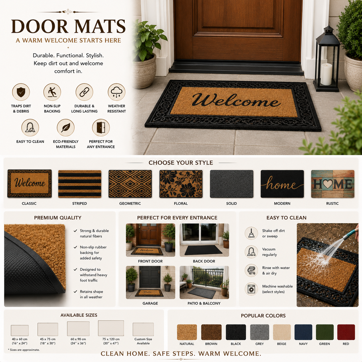 Bathroom Door Mat
